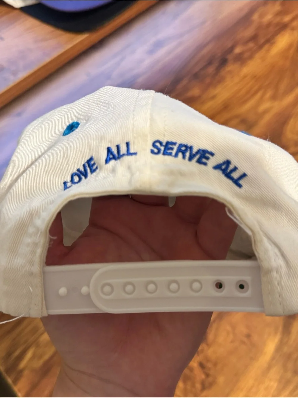 Vintage Hard Rock Cafe White and Blue Orlando Embroidered Baseball Cap